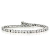 9.00CT Ladies Round Cut Diamond Tennis Bracelet